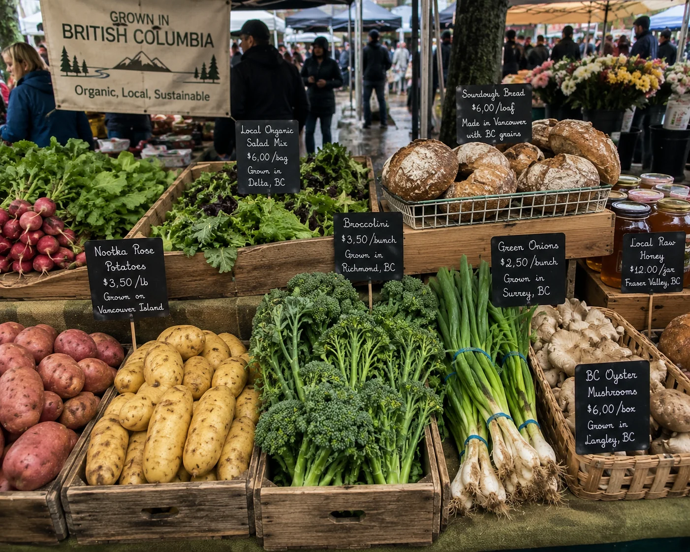 Canadian market stall