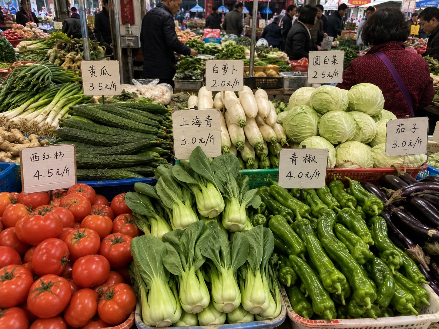 Chinese market stall