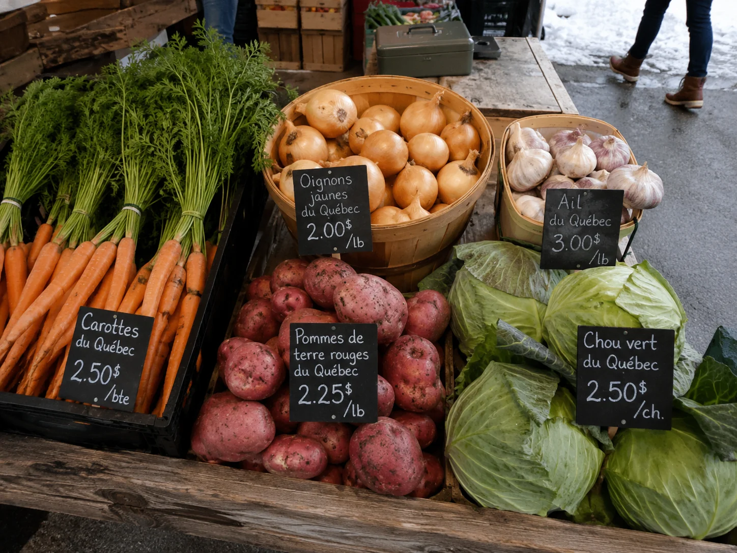 Étal de marché